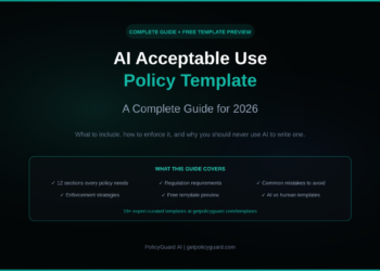 AI Acceptable Use Policy Template - A Complete Guide for 2026 - PolicyGuard AI